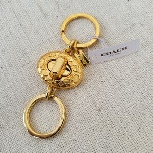 Coach Gold Keychain